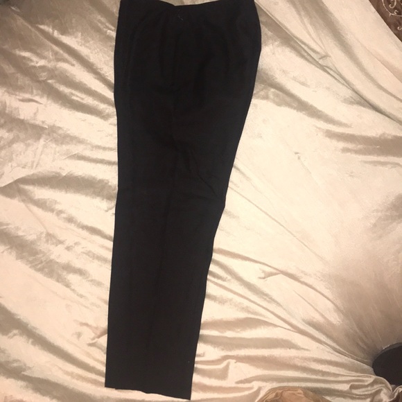 Ann Taylor Black Silk Slacks. Beautiful on!  ❤️ - Picture 2 of 8